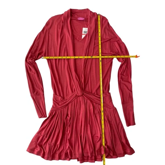 BCBGirl Raspberry Red Dress NEW with tags Women's Size XS $98 - Picture 3 of 6